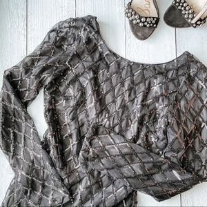 Forever 21 Knit Black dress with sequins.